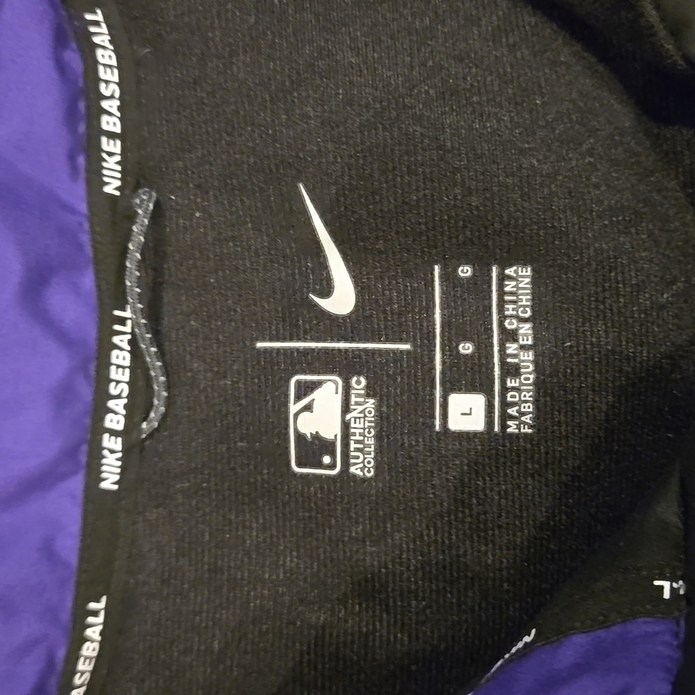 Nike MLB Colorado Rockies Official Dugout Baseball Jacket Size L - Picture 2 of 12